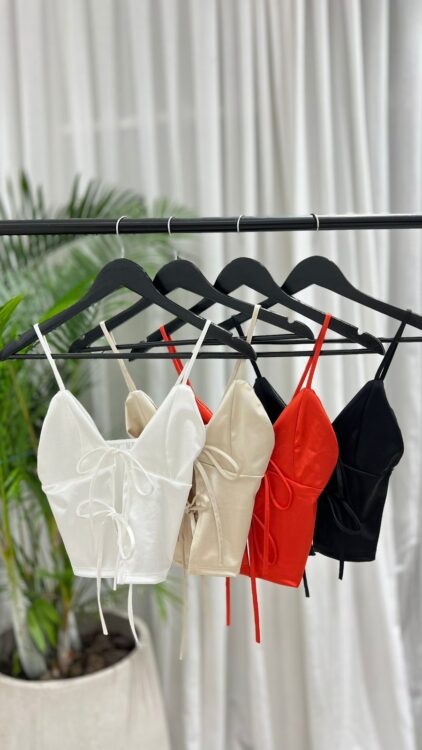 T258 - TOP DOBLE TIRAS - SATEN