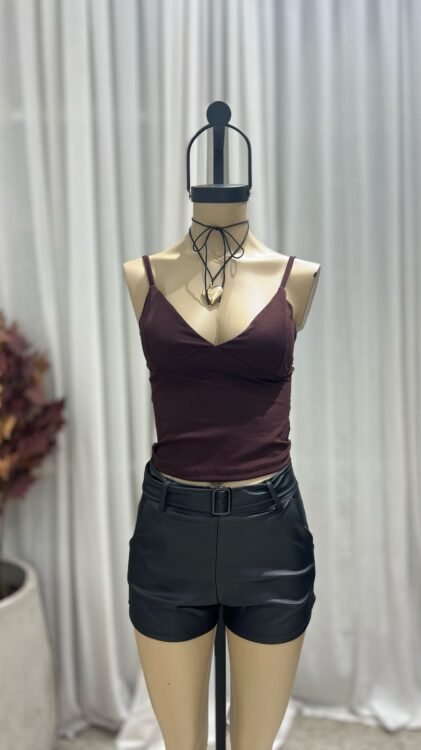 P28 - SHORT CINTO - CUERINA