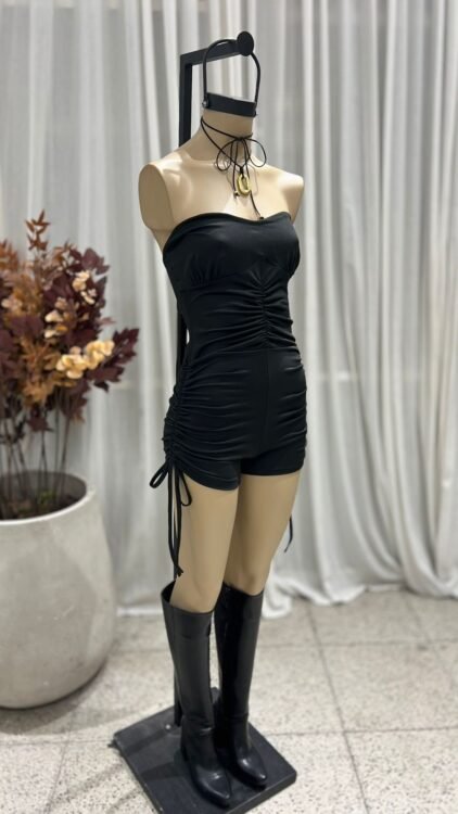 MM02 - MONO STRAPLESS FRUNCE - MODAL GAMUZADO - Imagen 3