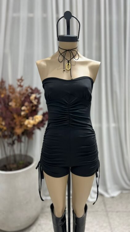 MM02 - MONO STRAPLESS FRUNCE - MODAL GAMUZADO - Imagen 4