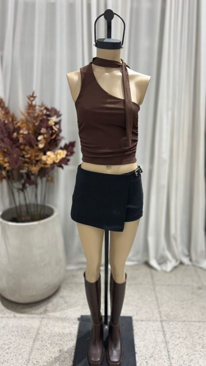 P49 - SKORT SOLAPA HEBILLA - BENGALINA - Imagen 2