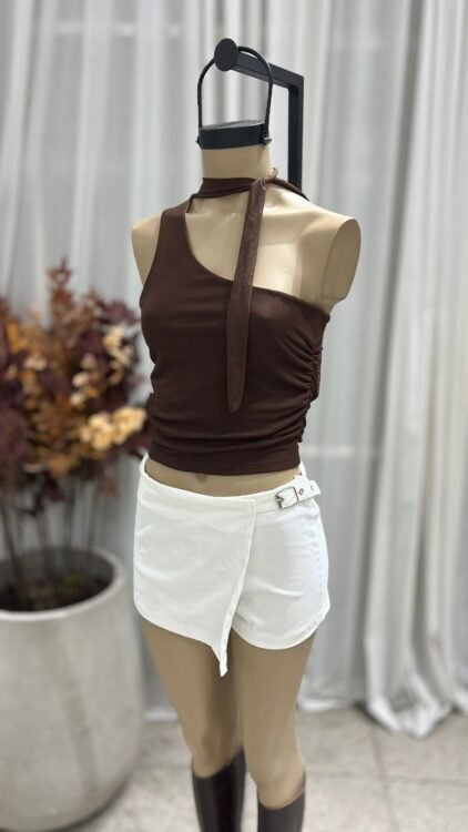P49 - SKORT SOLAPA HEBILLA - BENGALINA - Imagen 3