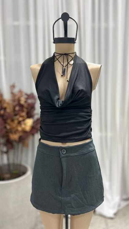 P55 - SKORT CIERRE Y BOTON - WOOL - Imagen 4