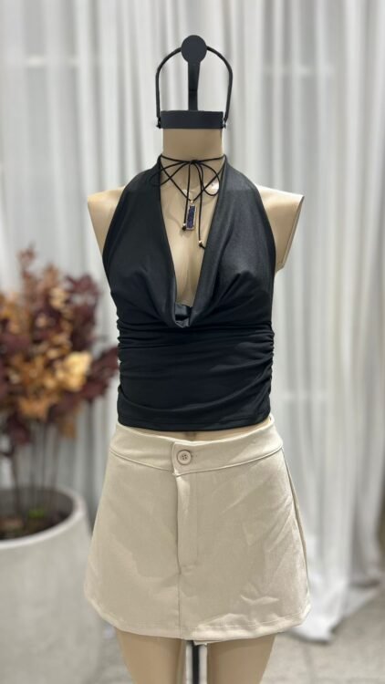 P55 - SKORT CIERRE Y BOTON - WOOL - Imagen 5