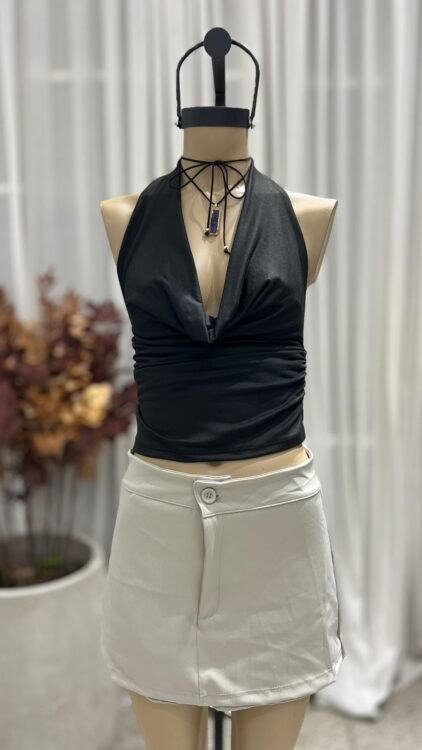 P55 - SKORT CIERRE Y BOTON - WOOL - Imagen 6