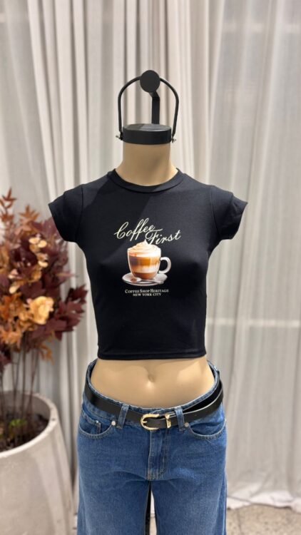 T167 - TOP M/C "COFFEE" - ALGODON LYCRA - Imagen 5