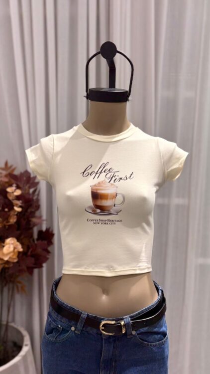 T167 - TOP M/C "COFFEE" - ALGODON LYCRA - Imagen 7