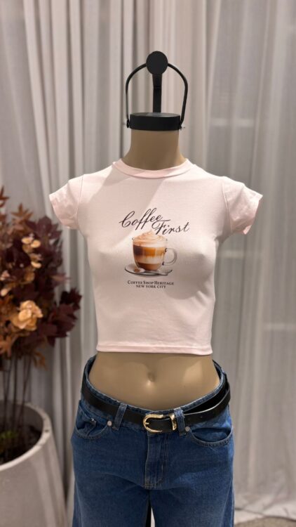 T167 - TOP M/C "COFFEE" - ALGODON LYCRA - Imagen 3