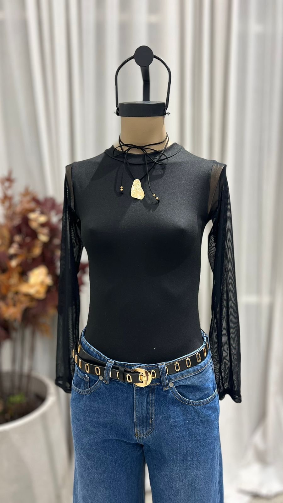 BB46 - BODY M/L MICROTUL - MODAL GAMUZADO