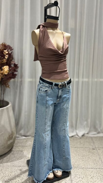 P59 - JEAN OXFORD RECORTE - DENIM - Imagen 2