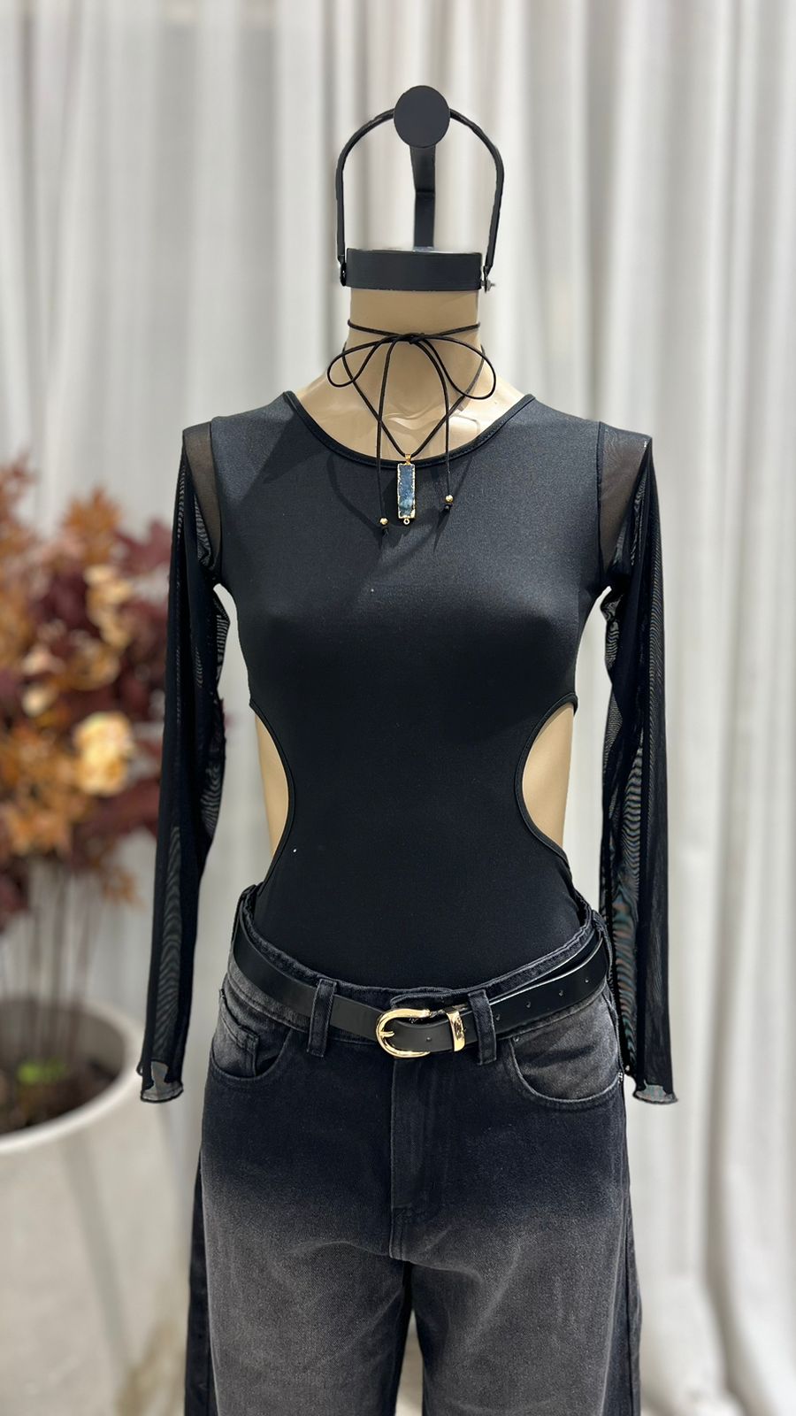 BB33 - BODY M/L RECORTE CINTURA - MICROTUL