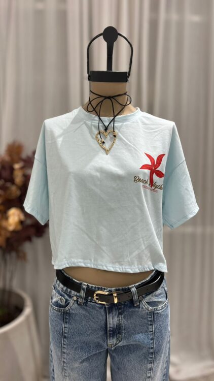 R24 - REMERA CROP "BALI" - JERSEY - Imagen 2