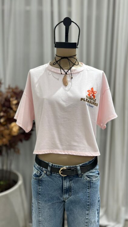 R25 - REMERA CROP " SIMPLE " - JERSEY - Imagen 2