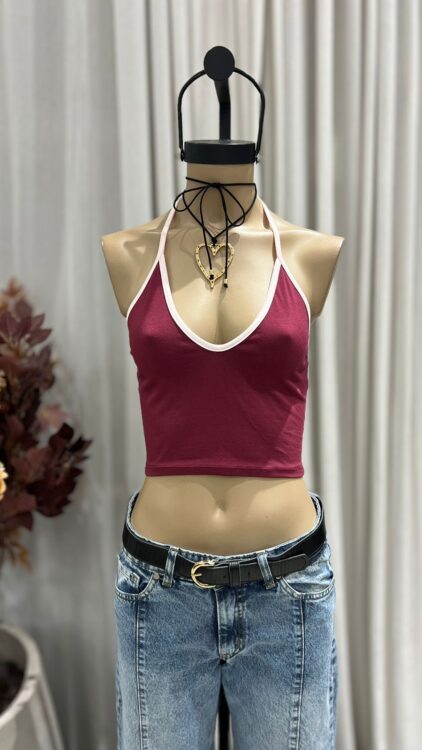 T212 - TOP MARILYN CONTRATONO - ALGODON LYCRA - Imagen 5