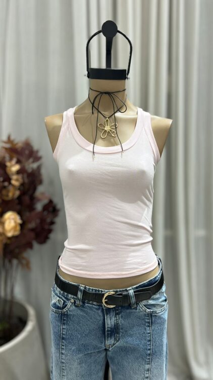 T218 - MUSCULOSA BASICA - ALGODON LYCRA - Imagen 2