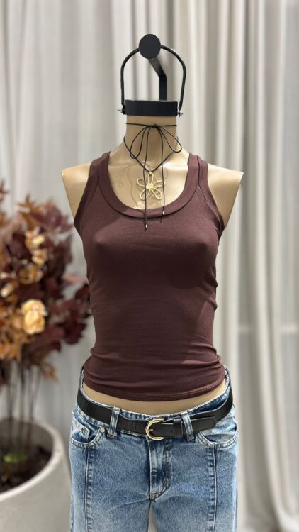 T218 - MUSCULOSA BASICA - ALGODON LYCRA - Imagen 3