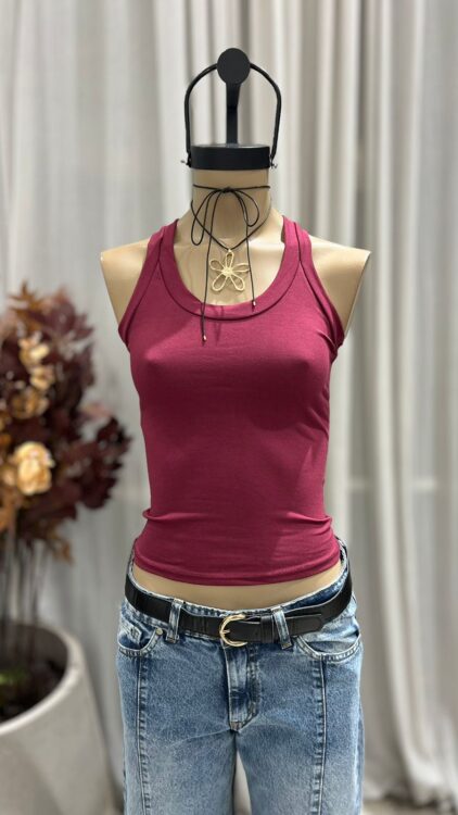 T218 - MUSCULOSA BASICA - ALGODON LYCRA - Imagen 5