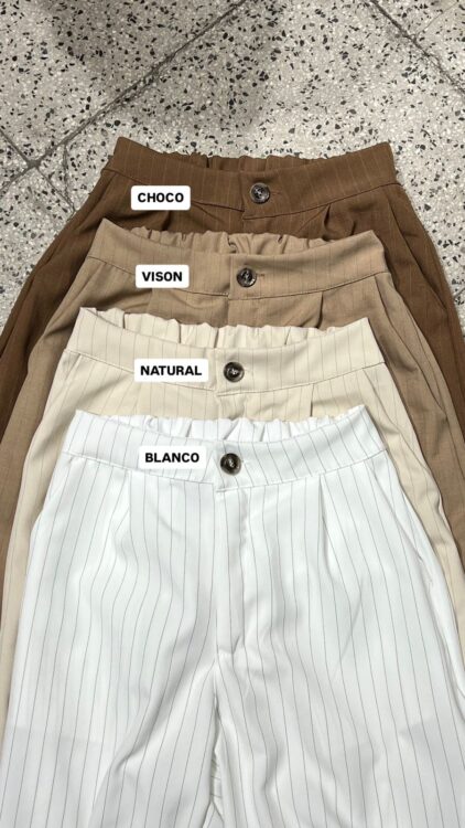 P06 - PANTALON SASTRERO - CREP RAYADO - Imagen 5