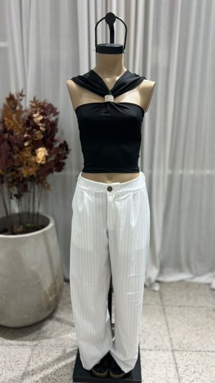 P06 - PANTALON SASTRERO - CREP RAYADO - Imagen 2