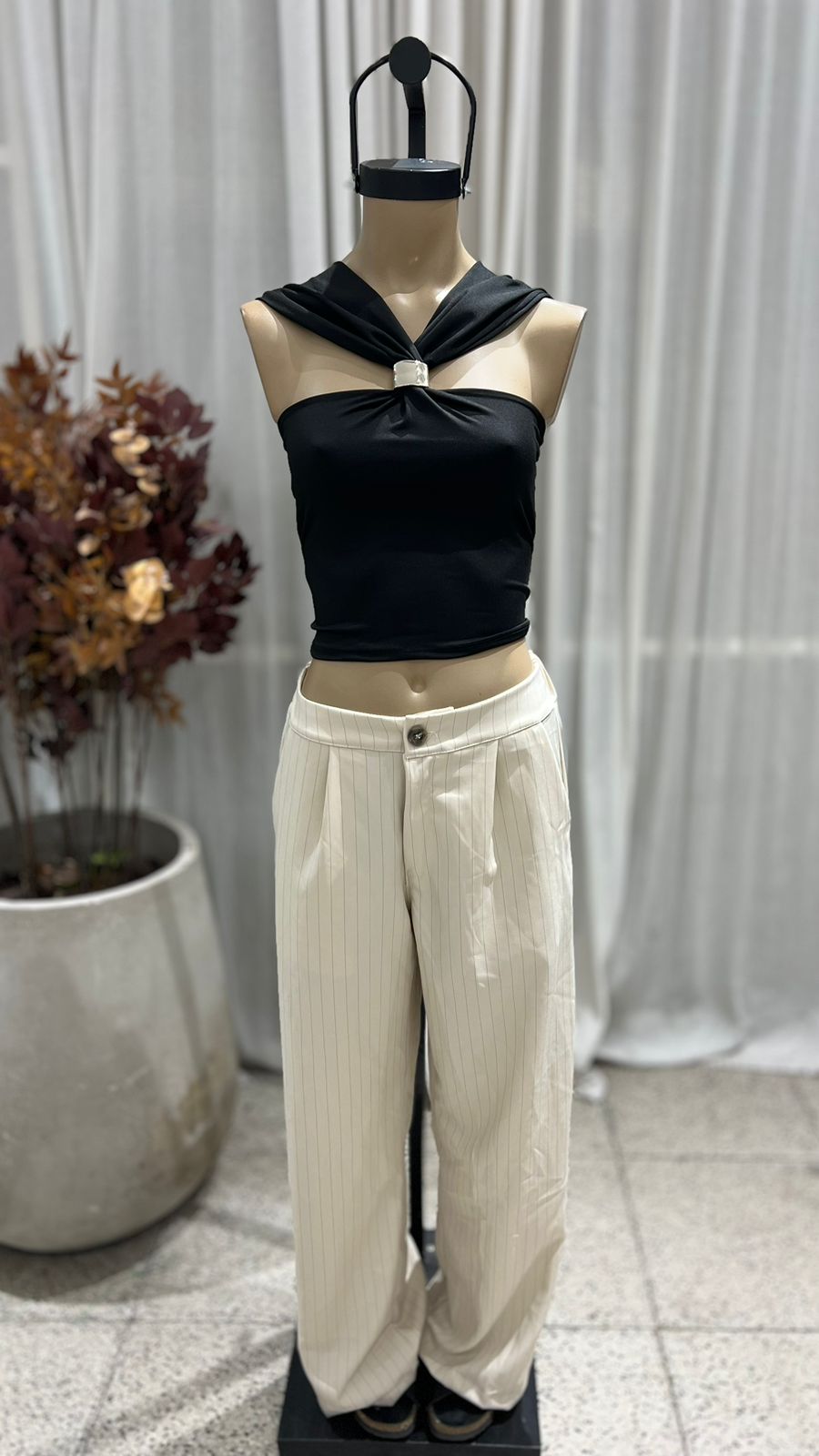 P06 - PANTALON SASTRERO - CREP RAYADO