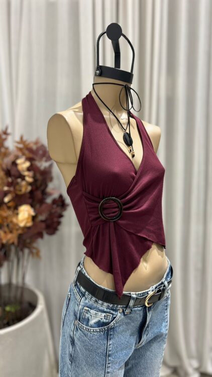 T225 - TOP MARILYN CRUZADO ARGOLLA - MORLEY SOFT - Imagen 2