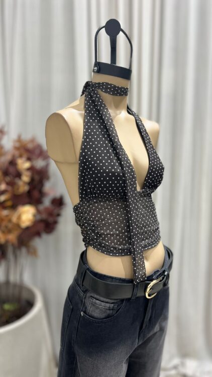 T226 - TOP MARILYN LAZO - MICROTUL LUNARES - Imagen 2