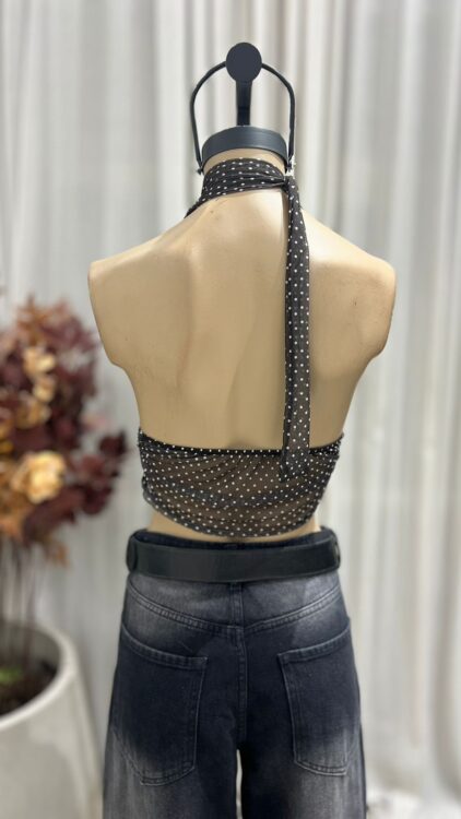 T226 - TOP MARILYN LAZO - MICROTUL LUNARES - Imagen 3