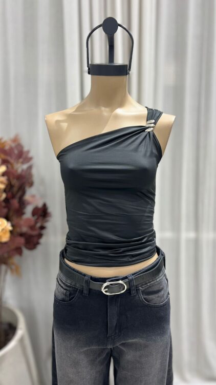 T191 - TOP UN HOMBRO ACCESORIO S - MICROFIBRA - Imagen 5