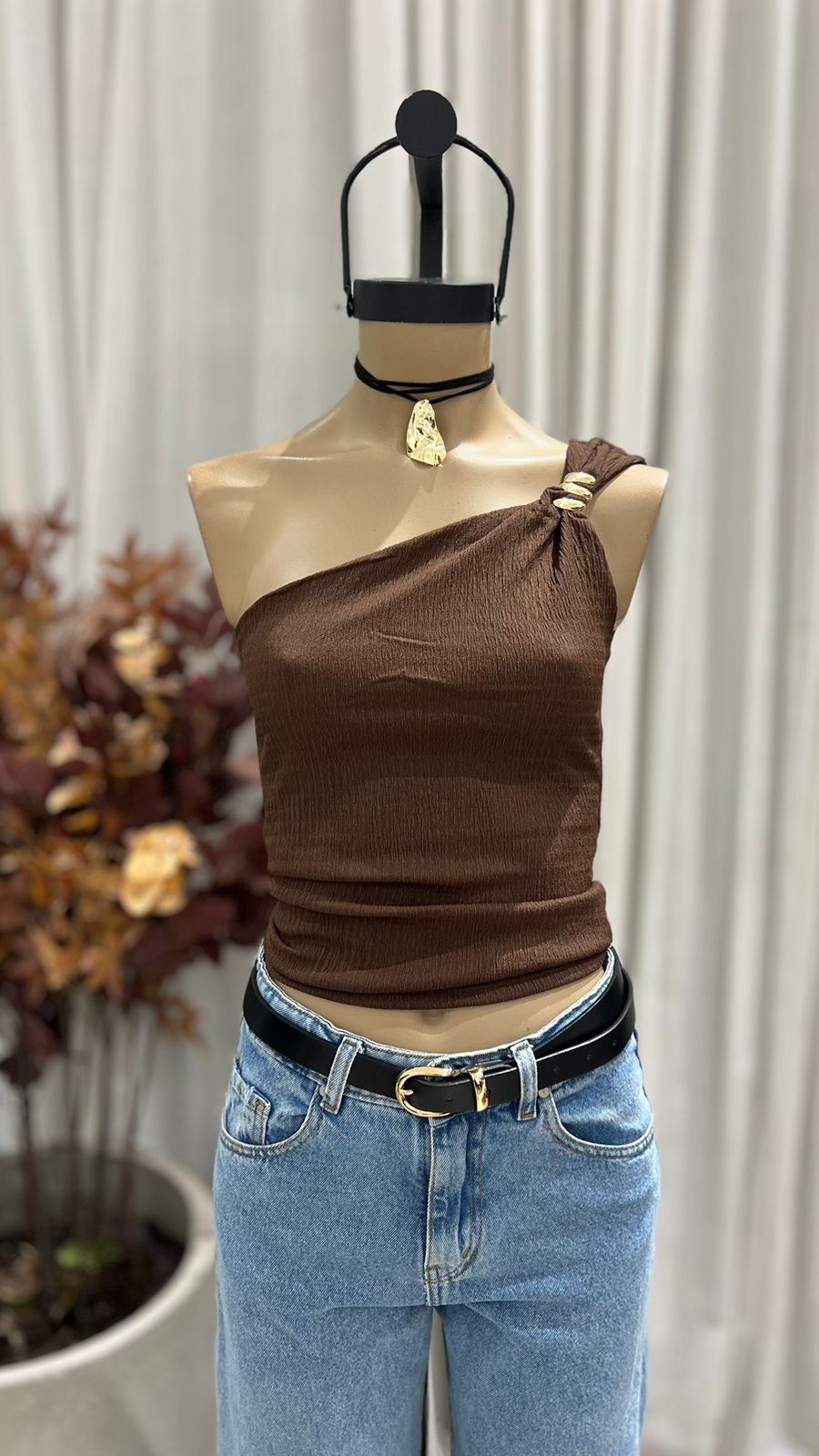 T227 - TOP UN HOMBRO ACCESORIO S - BAMBULA
