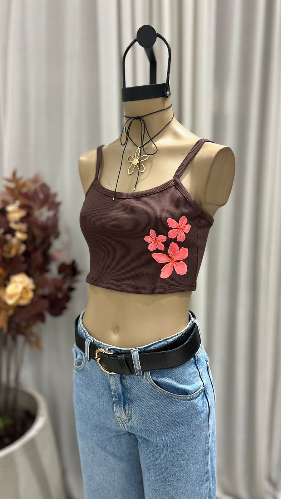 T230 - MUSCULOSA "FLOWER" - MORLEY ALGODON