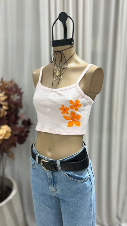 T230 - MUSCULOSA "FLOWER" - MORLEY ALGODON - Imagen 4