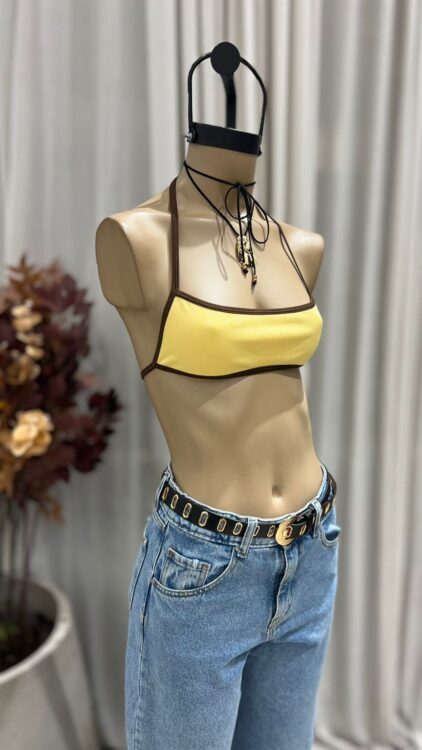 T232 - TOP BIKINI CONTRATONO - MICROFIBRA - Imagen 4