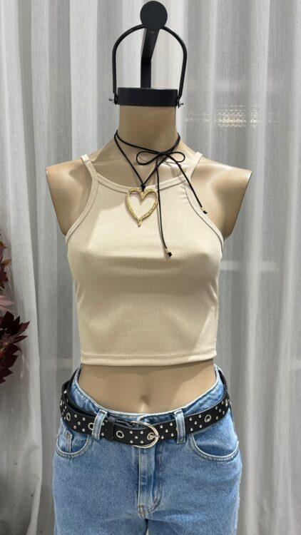 T233 - TOP HALTER - MORLEY ALGODON - Imagen 6