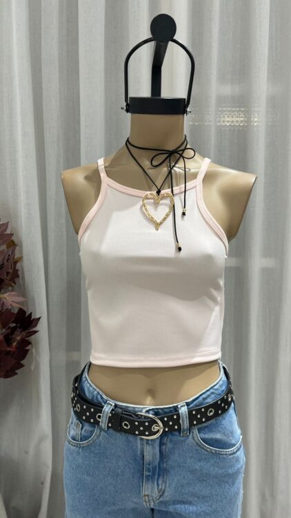 T233 - TOP HALTER - MORLEY ALGODON - Imagen 5