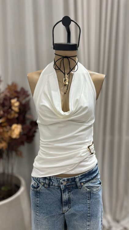 T238 - TOP BUCHE ACCESORIO NUBE - MODAL GAMUZADO - Imagen 3