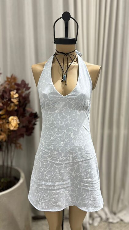 V86 - VESTIDO MARILYN LAZO - BORDADO RICCI - Imagen 2