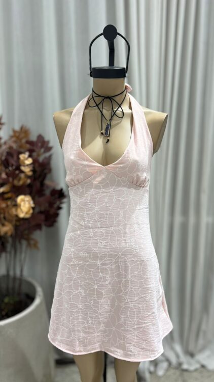 V86 - VESTIDO MARILYN LAZO - BORDADO RICCI - Imagen 5