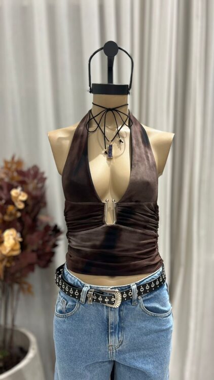 T240 - TOP MARILYN ACCESORIO U - MICROTUL SUBLIMADO
