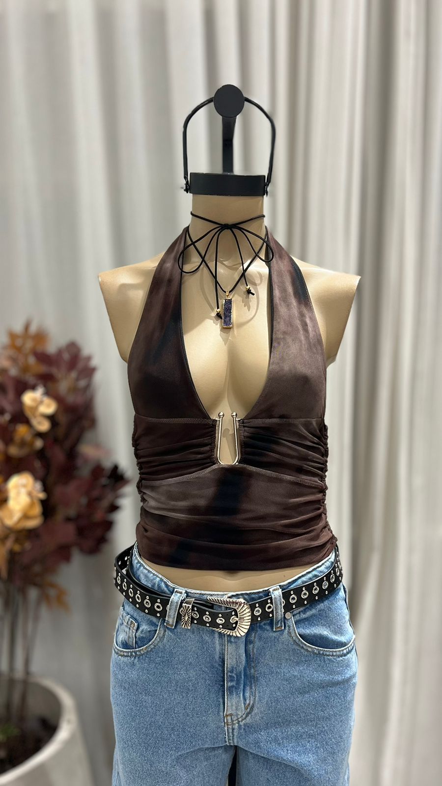 T240 - TOP MARILYN ACCESORIO U - MICROTUL SUBLIMADO