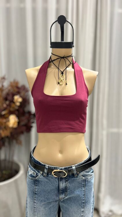 T250 - TOP MARILYN CORTO - ALGODON LYCRA - Imagen 4