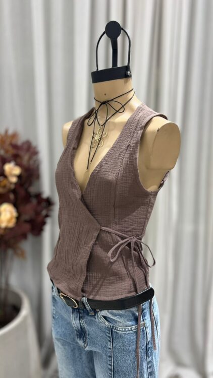 T253 - TOP CRUZADO TIRA - BABY COTTON - Imagen 2