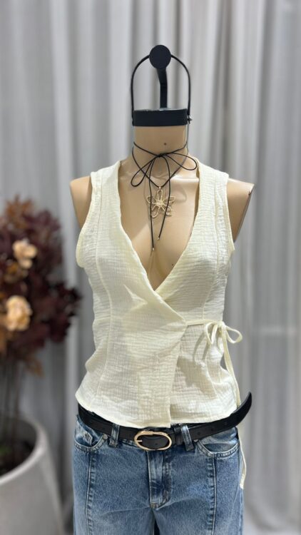 T253 - TOP CRUZADO TIRA - BABY COTTON - Imagen 4