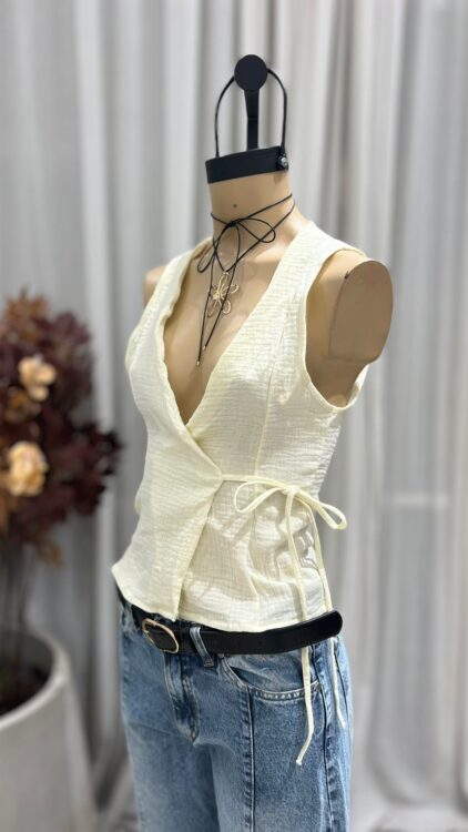 T253 - TOP CRUZADO TIRA - BABY COTTON - Imagen 5