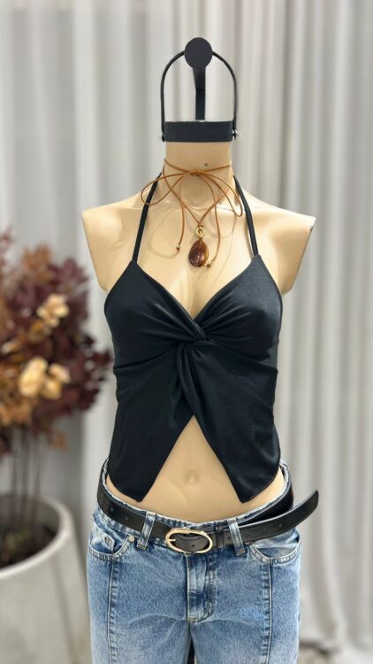 T256 - TOP TIRA NUDO - MICRORIB - Imagen 5