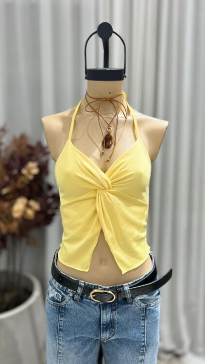 T256 - TOP TIRA NUDO - MICRORIB - Imagen 3