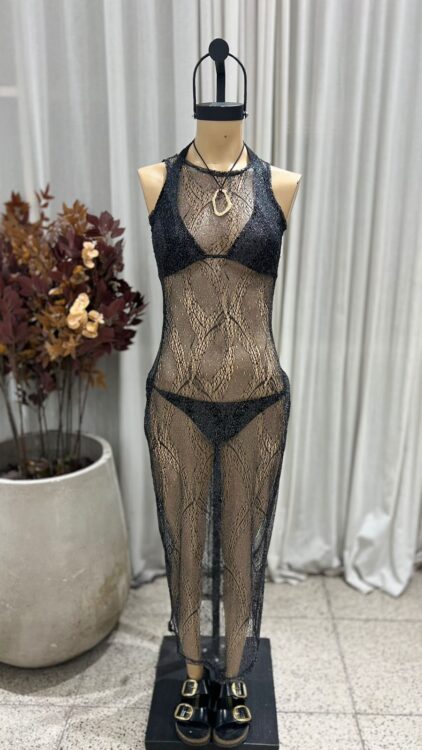 V90 - MAXIVESTIDO S/M - NICKI MESH