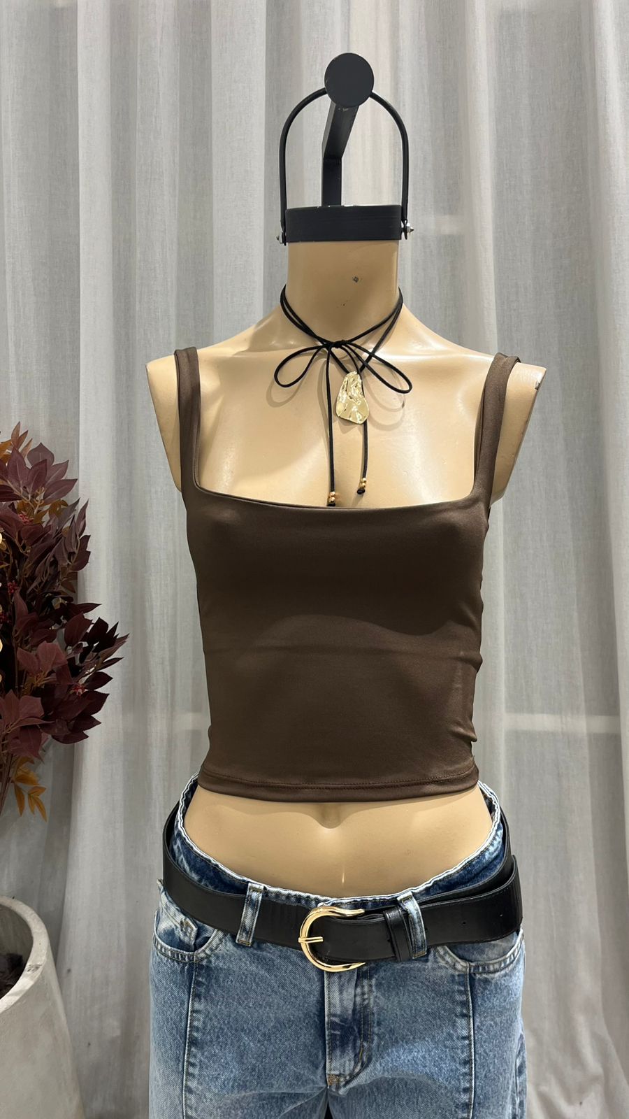 T260 - TOP CUELLO CUADRADO - MICROFIBRA