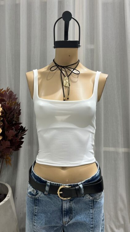 T260 - TOP CUELLO CUADRADO - MICROFIBRA - Imagen 2