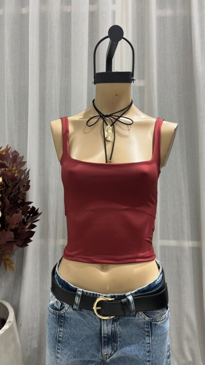 T260 - TOP CUELLO CUADRADO - MICROFIBRA - Imagen 3
