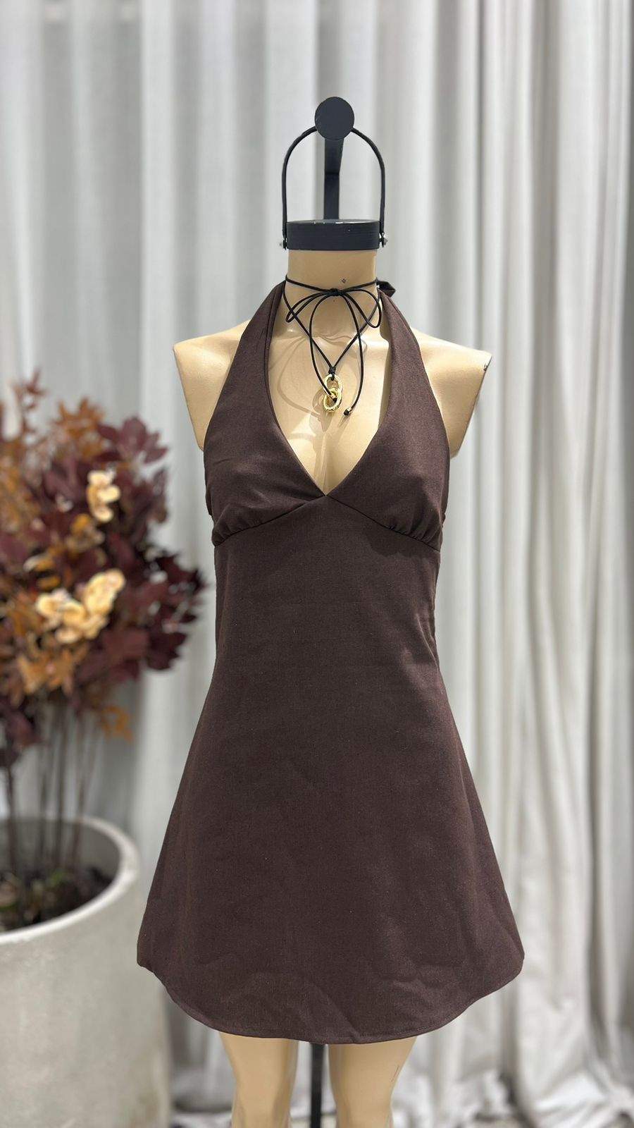 V91 - VESTIDO MARILYN LAZO - LINO